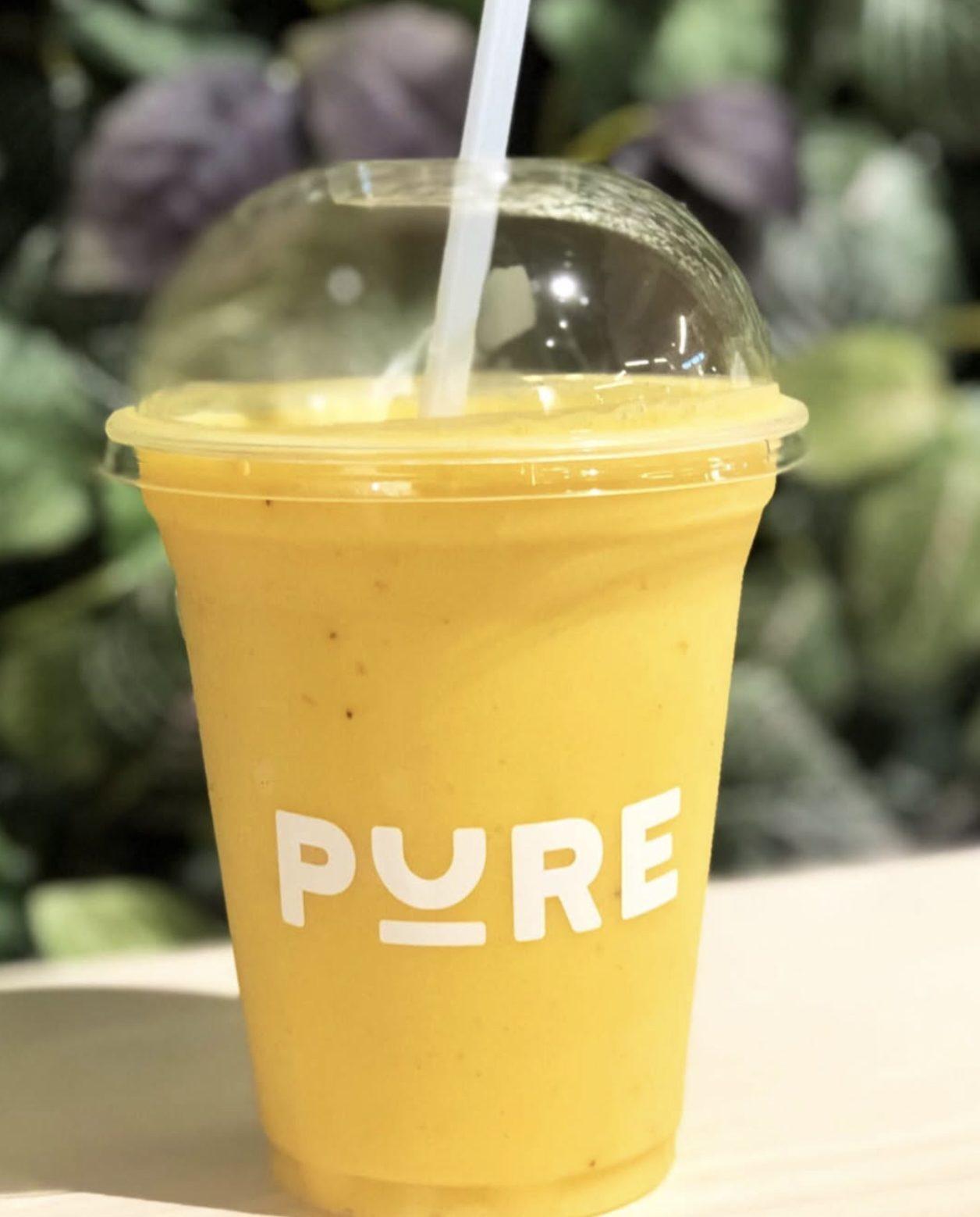 Mangosmoothie i PURE-kopp