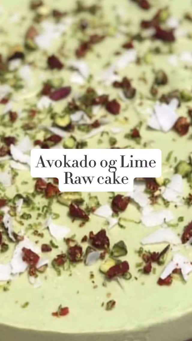 Avokado og lime rawcake